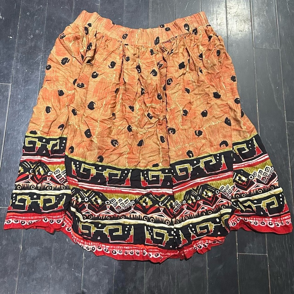 Vibrant Stonebridge Orange and Black Skirt